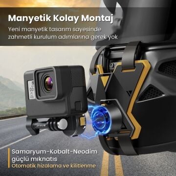 PULUZ Manyetik Kask Çene Bağlantı Aparatı