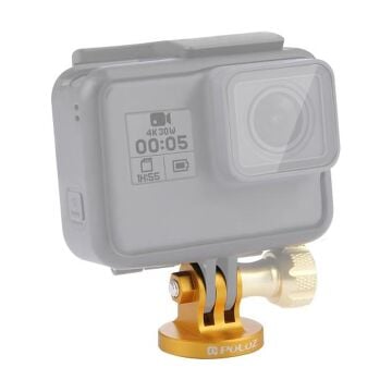 PULUZ 1/4 İnç Tripod Adaptörü Aksiyon Kamera CNC (Altın)