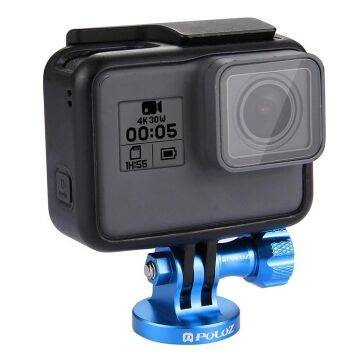 PULUZ 1/4 İnç Tripod Adaptörü Aksiyon Kamera CNC (Mavi)