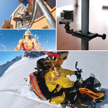 PULUZ 1/4 İnç Tripod Adaptörü Aksiyon Kamera CNC (Kırmızı)