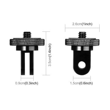 PULUZ 1/4 İnç Vidalı Metal Tripod Dönüştürücü Adaptör