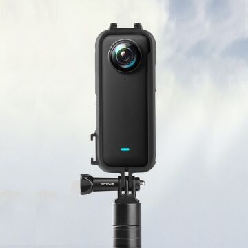 PULUZ Insta360 X3 Koruma Çerçevesi Cold Shoe Yuvalı