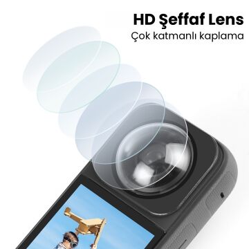 PULUZ Insta360 X3 Lens Koruyucu (Optik Cam)