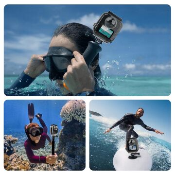 PULUZ GoPro MAX 2 45m Su Altı Dalış Kabı (Dive Case)