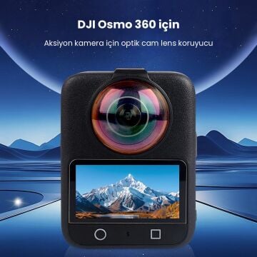 PULUZ DJI Osmo 360 Temperli Cam Lens Koruyucu