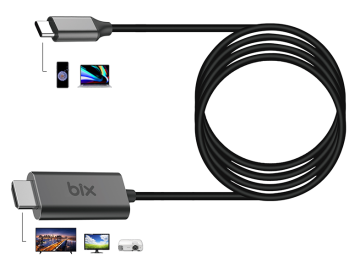 Bix Daytona Type-C den Hdmi Dönüştürücü (BX02HB)