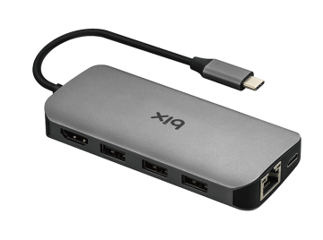 Bix Daytona Type-C Multiport Çoklayıcı 8 in 1 (BX10HB)