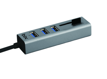 Bix Daytona Usb 3.0 3 Port Hub + Kart Okuyucu