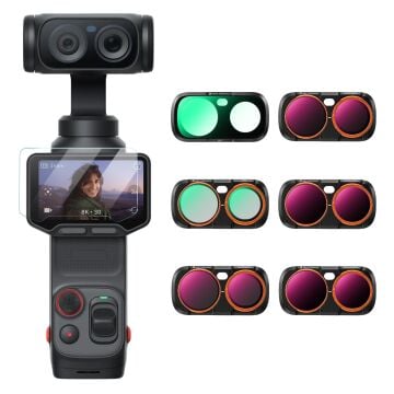 K&F Concept Insta360 Luna Ultra Uyumlu 6'lı Filtre Seti (UV + CPL + ND16/PL + ND32/PL + ND64/PL + ND256/PL)