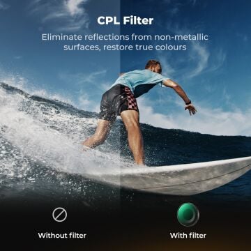 K&F Concept Osmo Action 6 Uyumlu Vidalı Filtre Seti (CPL ND8/16/32/64/256)