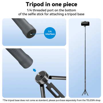 Telesin 3M Carbon Fiber Selfie Stick (3.0)