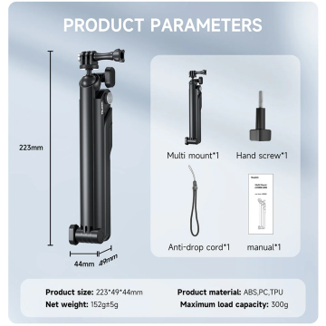 Telesin 3-Way Tripod Selfie Çubuğu