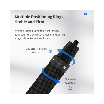 Telesin 1.16m Carbon Fiber Selfie Stick