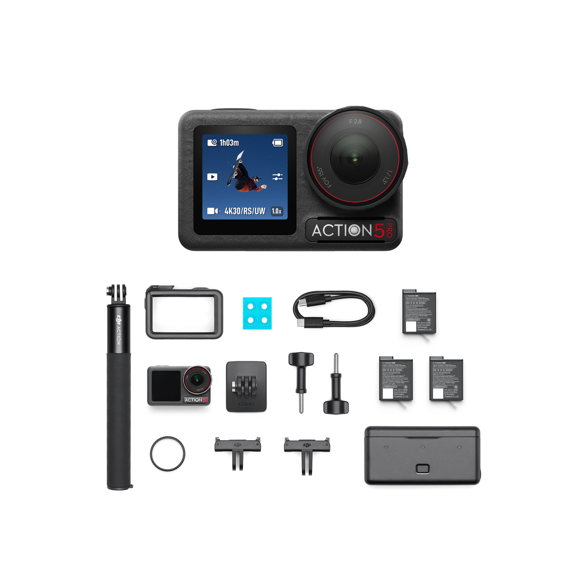 DJI Osmo Action 5 Pro Adventure Combo - DJI Türkiye Ürünü